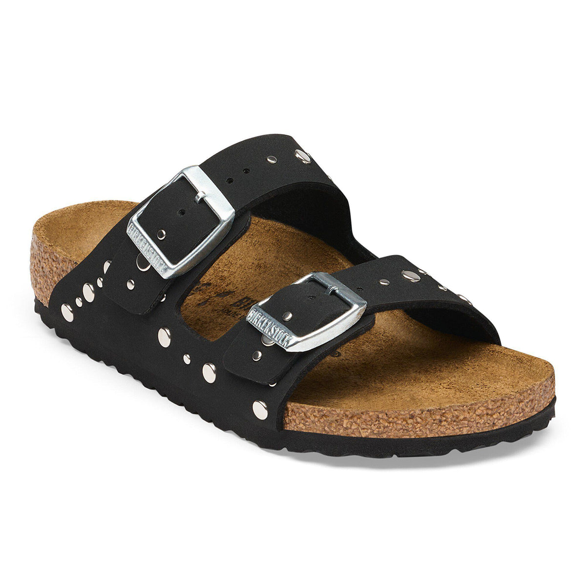 Arizona Rivet Border Kids Birko-Flor Nubuck - Black