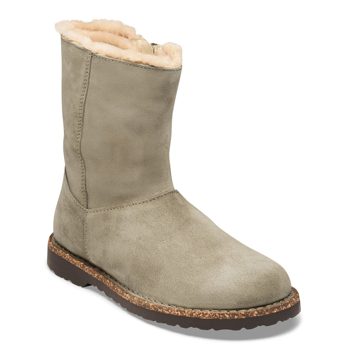 Uppsala Zip Shearling Suede Leather - Taupe