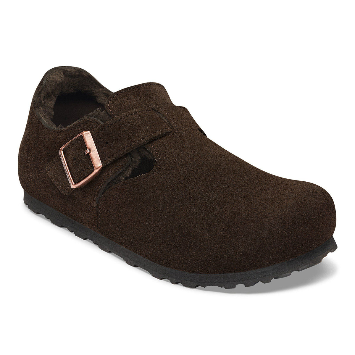 London Shearling Suede Leather - Mocha