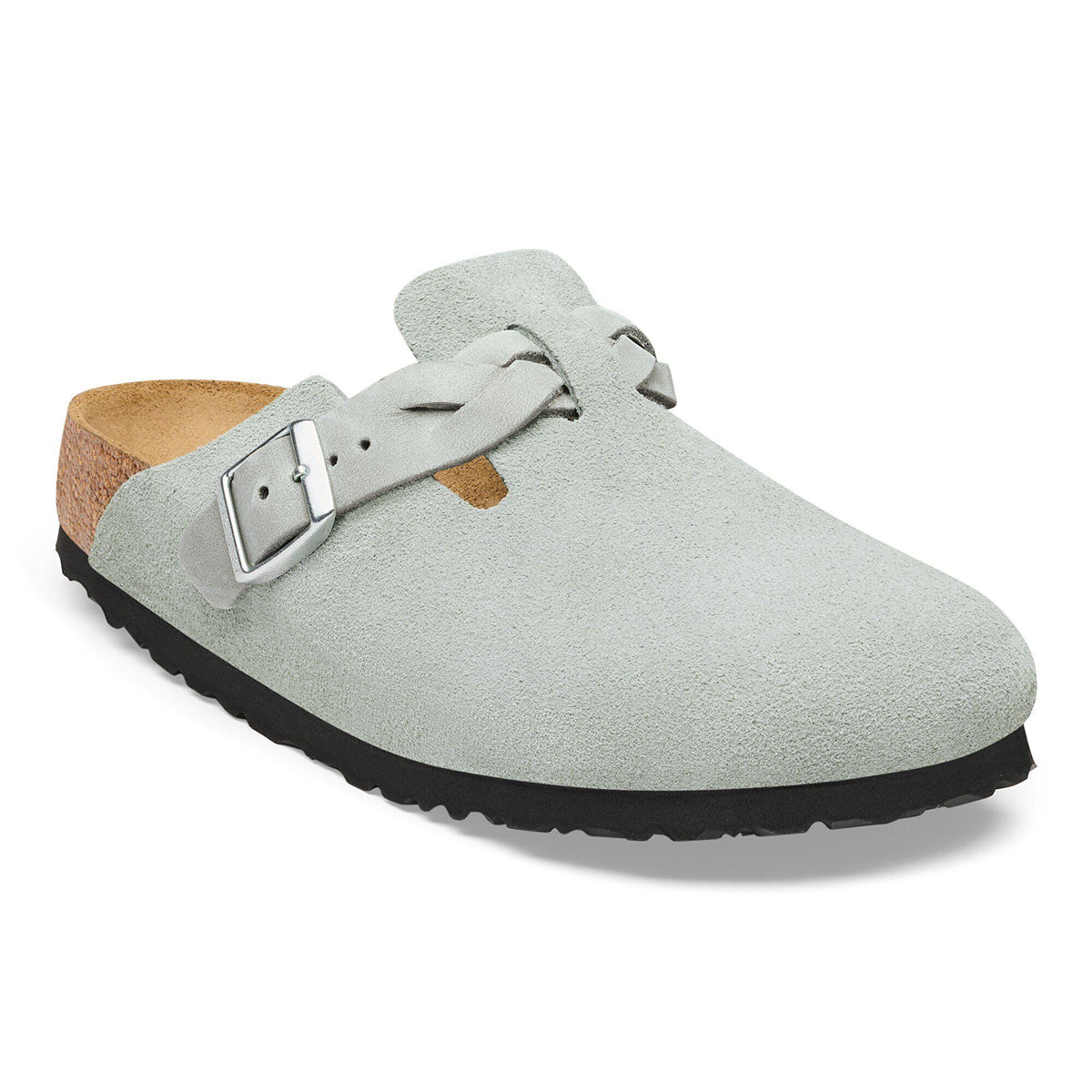 Boston Braided Suede Leather - Pure Sage