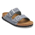 Arizona Rivets Suede Leather - Stone Blue