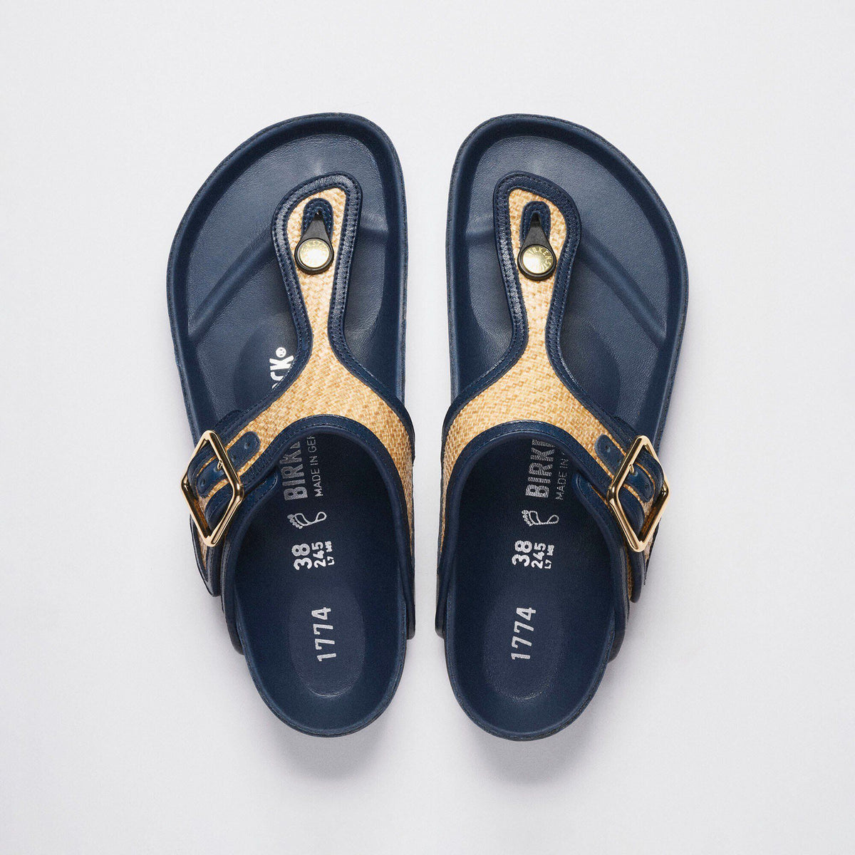 1774 Gizeh Raffia Synthetik - Midnight Navy