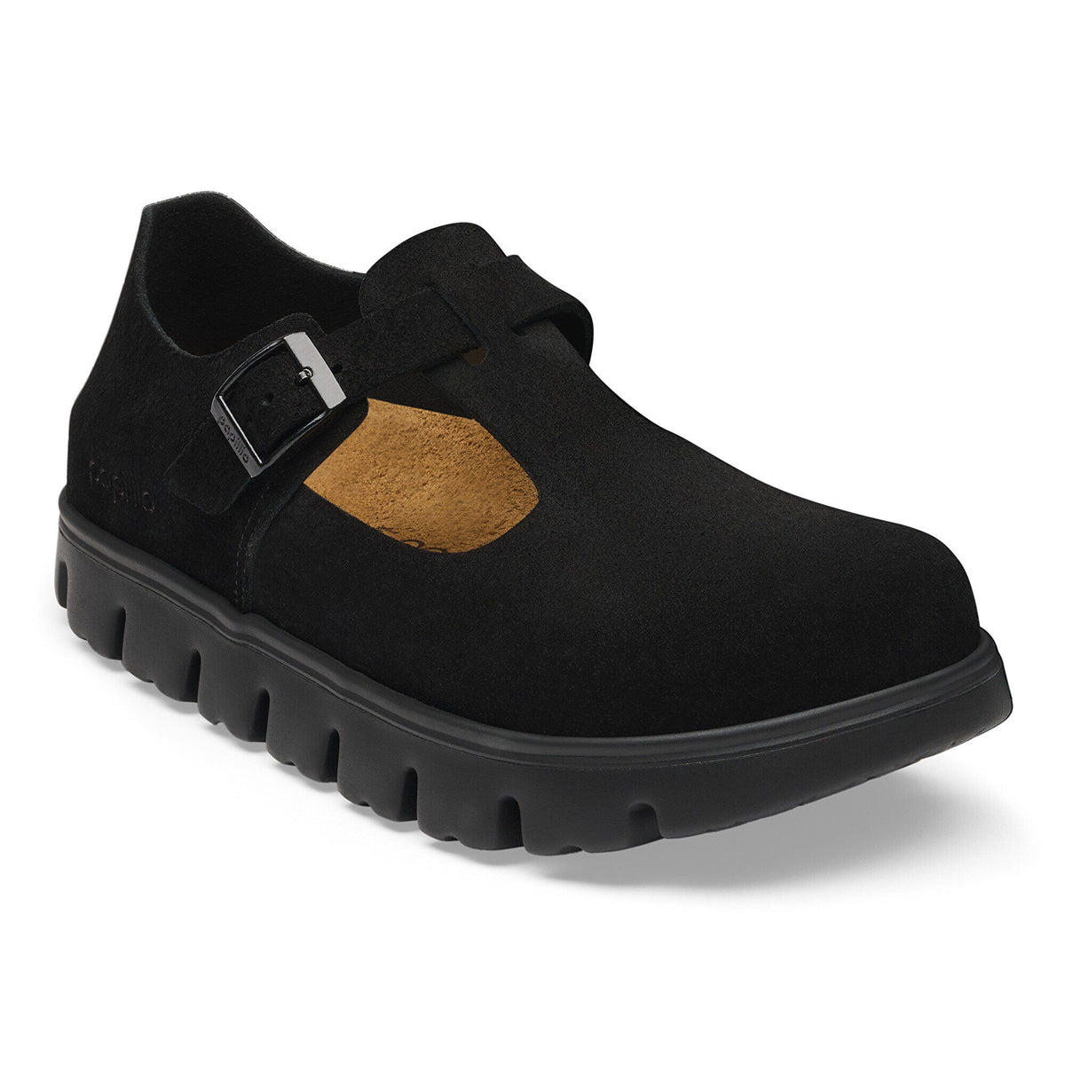 Paris Chunky Suede Leather - Black