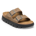Arizona Platform Suede Leather - Gray Taupe