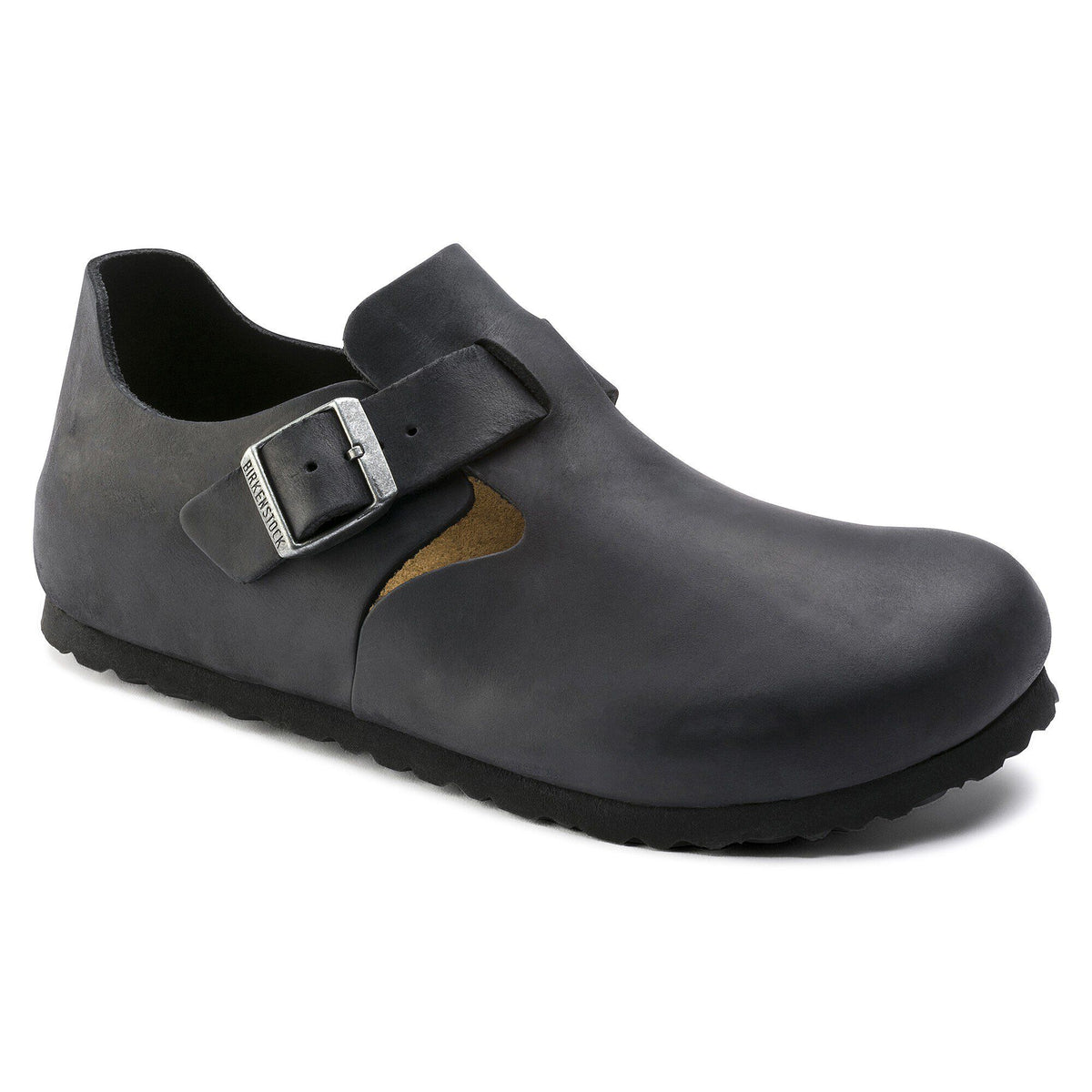 London Natural Leather Oiled - Black